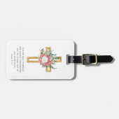 psalm 91:11 Bijbelse religieuze pony's Cross Bagagelabel (Voorkant horizontaal)