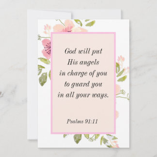 Psalm 91:11 Bijbelvers over Bescherming Kaart