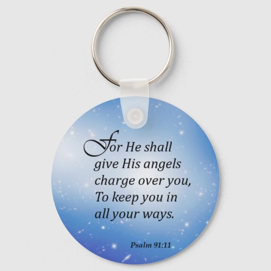 Psalm 91:11 sleutelhanger (Voorkant)