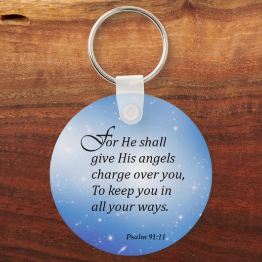 Psalm 91:11 sleutelhanger (Voorkant)