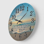 Psalm 91:11 Zijn engelen zullen u bijbelvers bewak Grote Klok (Hoek)