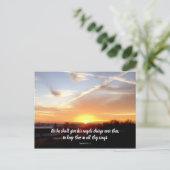 Psalm 91:11 (zonsopgang) briefkaart (Staand voorkant)