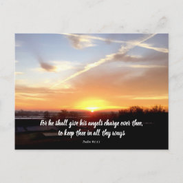 Psalm 91:11 (zonsopgang) briefkaart