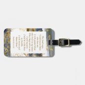 Psalm 91:14-15 De Heer zegt dat Ik de Bijbel zal r Bagagelabel (Voorkant horizontaal)