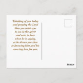 Psalm 91:14-15 De Heer zegt dat Ik de Bijbel zal r Briefkaart (Achterkant)