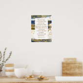Psalm 91:14-15 De Heer zegt dat Ik de Bijbel zal r Poster (Keuken)