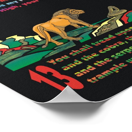 Psalm 91:1-16 poster (Hoek)