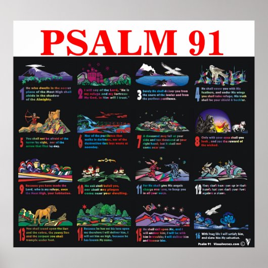 Psalm 91:1-16 poster (Voorkant)