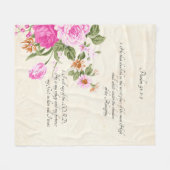 psalm 91:1-2 fleece deken (Voorkant (Horizontaal))