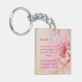 Psalm 91:1-2 gepersonaliseerd sleutelhanger (Voorkant Links)