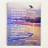 Psalm 91:1-2 Hij die in de geheime plaats dwelleth Planner (Voorkant)