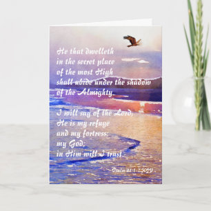 Psalm 91:1-2 Hij die woont in de verborgen plaats Kaart