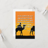 Psalm 91:1-2 KJV Bijbelverse platte Wenskaart Kaart (Voorkant / Achterkant in situ)