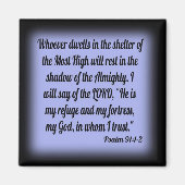 psalm 91:1-2 magneet (Voorkant)