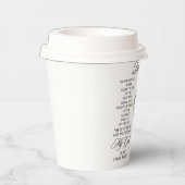 Psalm 91:1-2 Religious Cross Greenery Bible Verse Papieren Bekers (Rechts)