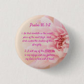 psalm 91:1-2 ronde button 3,2 cm (Voorkant)