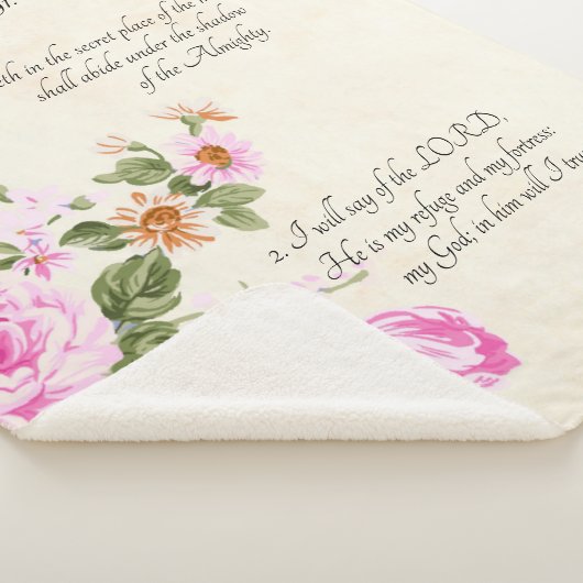 psalm 91:1-2 sherpa deken (3/4)