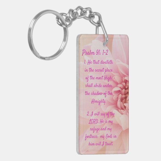 psalm 91:1-2 sleutelhanger (Voorkant Links)