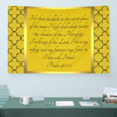 psalm 91:1-2 spandoek (Beurs)