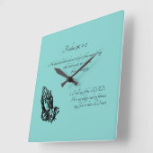 psalm 91:1-2     vierkante klok (Hoek)