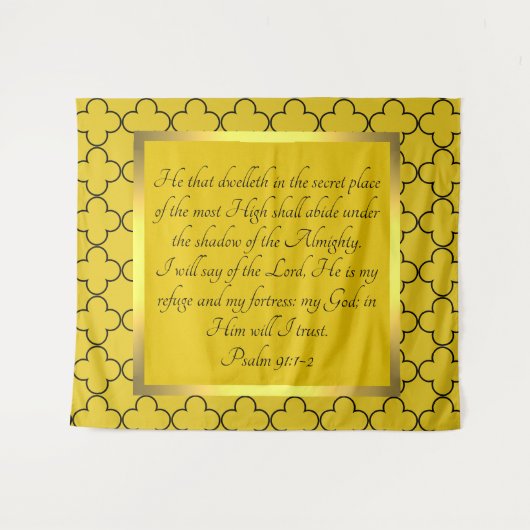 psalm 91:1-2 wandkleed (Voorkant (horizontaal))