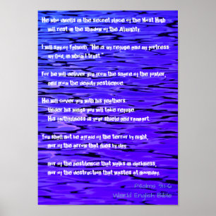 Psalm 91:1-6 Goede woorden Poster