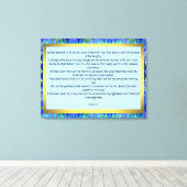 Psalm 91:1-7 canvas afdruk (Insitu (Houten vloer))