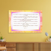 Psalm 91:1-7 canvas afdruk (Insitu (Woonkamer))