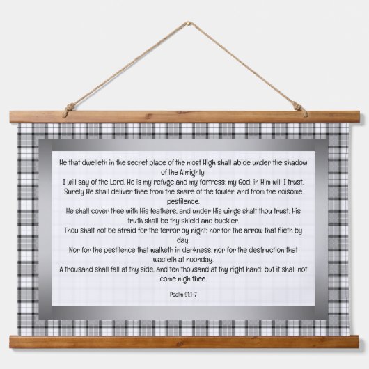 Psalm 91:1-7 hangend wandkleed (Voorkant)