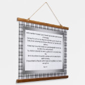 Psalm 91:1-7 hangend wandkleed (Gebogen)