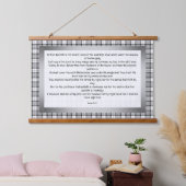 Psalm 91:1-7 hangend wandkleed (Slaapkamer)