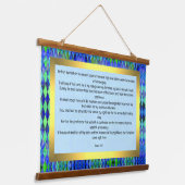 Psalm 91:1-7 hangend wandkleed (Gebogen)