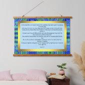 Psalm 91:1-7 hangend wandkleed (Slaapkamer)