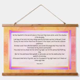 Psalm 91:1-7 hangend wandkleed