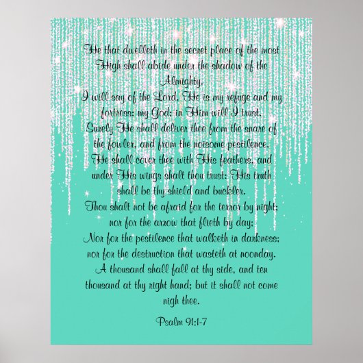 Psalm 91:1-7 poster (Voorkant)
