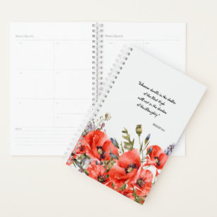 Psalm 91:1 Bijbelse Waterverf Wisdom Poppies Art Planner