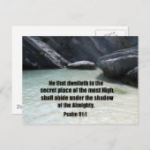 psalm 91:1 briefkaart (Voorkant / Achterkant)
