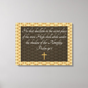psalm 91:1 canvas afdruk