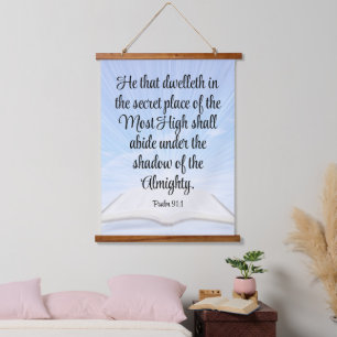 psalm 91:1 hangend wandkleed