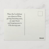 Psalm 91:1 Hij die op de SECRET PLACE woont Briefkaart (Achterkant)