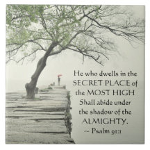 Psalm 91:1 Hij die op de SECRET PLACE woont