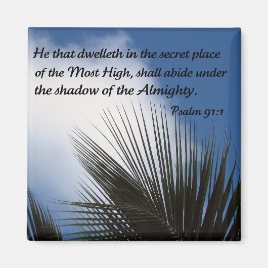 psalm 91:1 magneet (Voorkant)