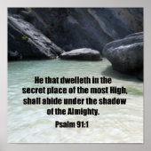 psalm 91:1 poster (Voorkant)