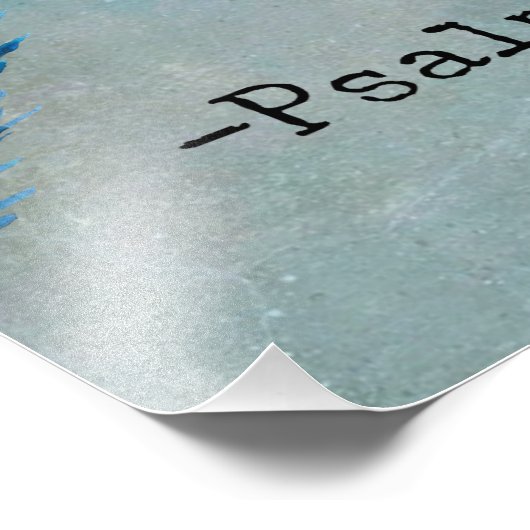 Psalm 91:2 Bijbelvers Foto Afdruk (Hoek)