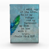 Psalm 91:2 Bijbelvers Fotoblokken (Voorkant)