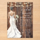 Psalm 91:2 Bridal Shower Invitation Acryl Uitnodigingen (Voorkant)