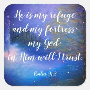 Psalm 91:2 Christelijke Schrift Stickers
