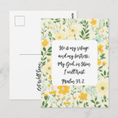 Psalm 91:2 Christian greeting Card Briefkaart (Voorkant / Achterkant)
