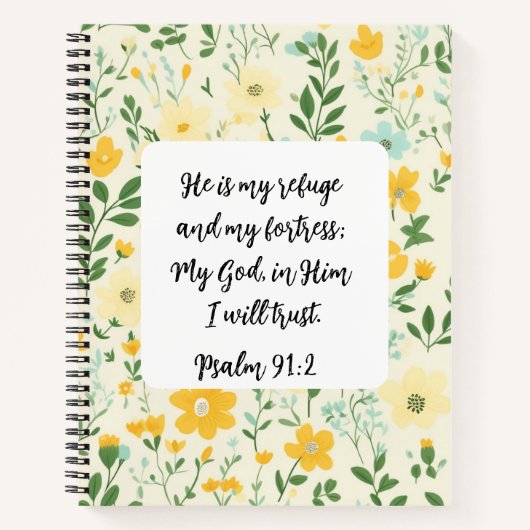 Psalm 91:2 Christian Journal  Notitieboek (Voorkant)
