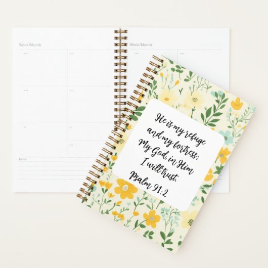 Psalm 91:2 Christian Planner (Display)